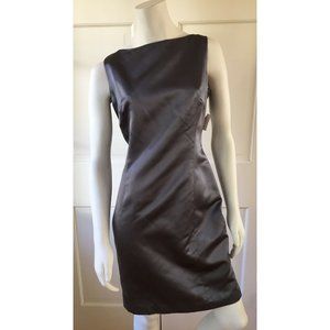 NWT BROOKS BROTHERS Dress Gray Silk Satin Sz 8